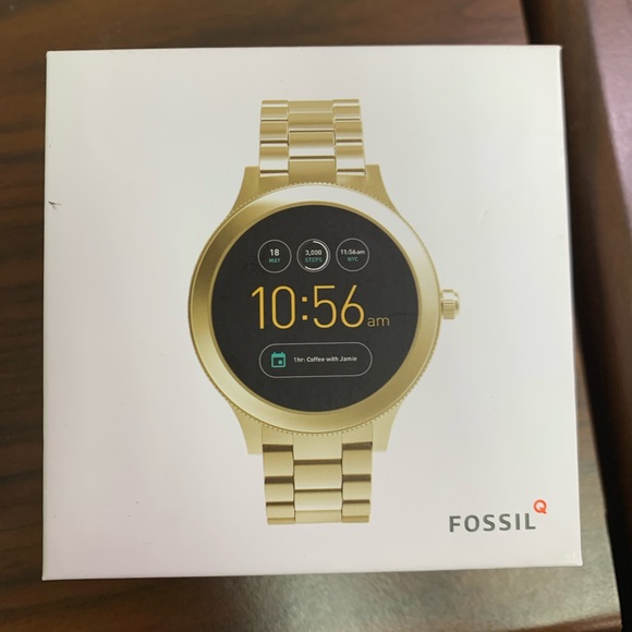 Fossil QVenture Gen3 SmartWatch-Gold/Link Bracelet - Picture 2 of 9